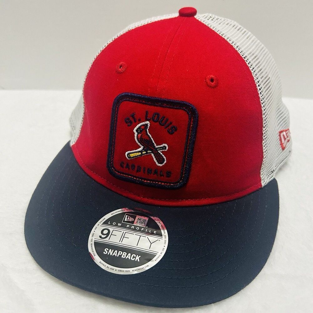 New Era St Louis Cardinals Squared Low 9FIFTY Snapback Hat Adjustable‎ Red